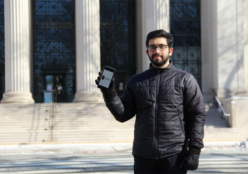 
              PhD candidate Meshkat Botshekan is one of the developers of Carbin, an app that allows users to crowdsource road-quality data with their smartphones.
              Photo: Andrew Logan
      