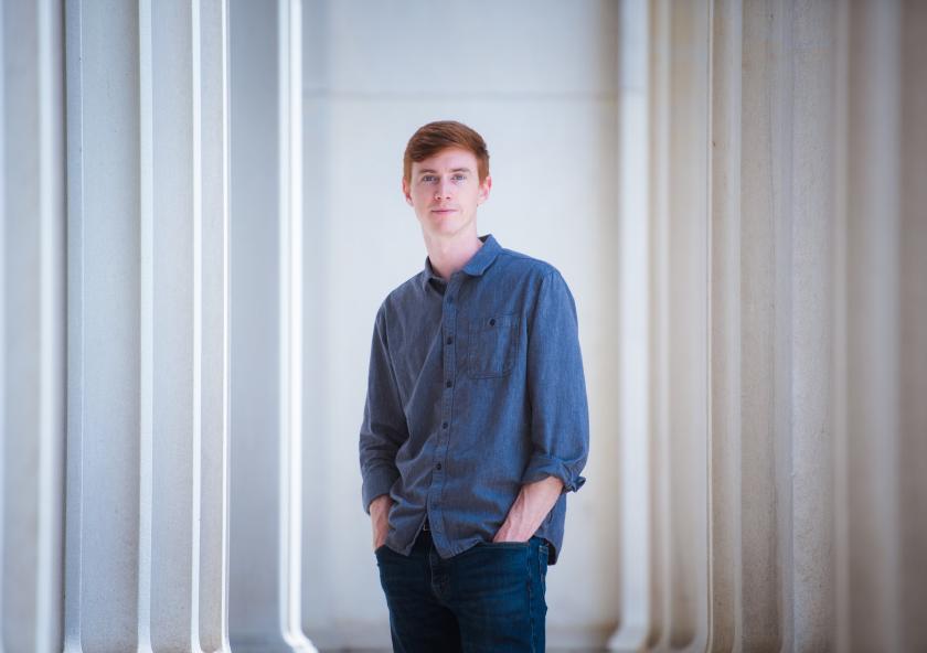 
              W. Robb Stewart, an MIT PhD candidate in nuclear science and engineering, is working to build a modular, integrated, gas high-temperature nuclear reactor, called MIGHTR.
              Photo: Gretchen Ertl
      