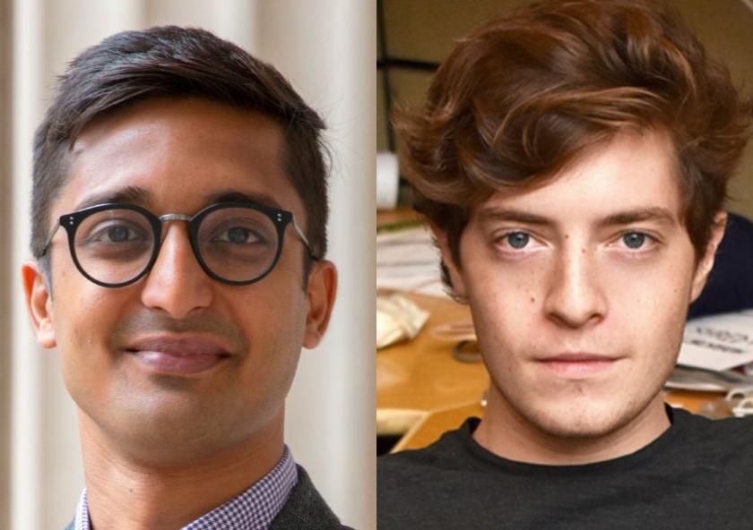 PhD candidates Sahil Shah (left) and Peter Godart, both of the Department of Mechanical Engineering, have each received fellowships from MIT’s Abdul Latif Jameel Water and Food Systems Lab for 2019-20. Their research explores possible solutions t... PhD candidates Sahil Shah (left) and Peter Godart, both of the Department of Mechanical Engineering, have each received fellowships from MIT’s Abdul Latif Jameel Water and Food Systems Lab for 2019-20. Their research explores possible solutions t...