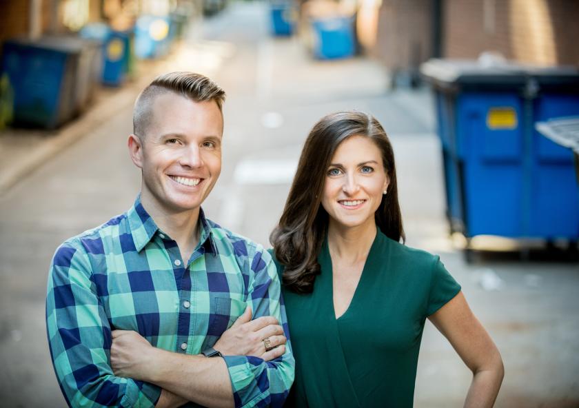 Spoiler Alert was founded by MIT alumni, Ricky Ashenfelter MBA '15 left, and Emily Malina MBA ’15.
              Image: Liz Linder
       
              Spoiler Alert was founded by MIT alumni, Ricky Ashenfelter MBA '15 left, and Emily Malina MBA ’15.
              Image: Liz Linder