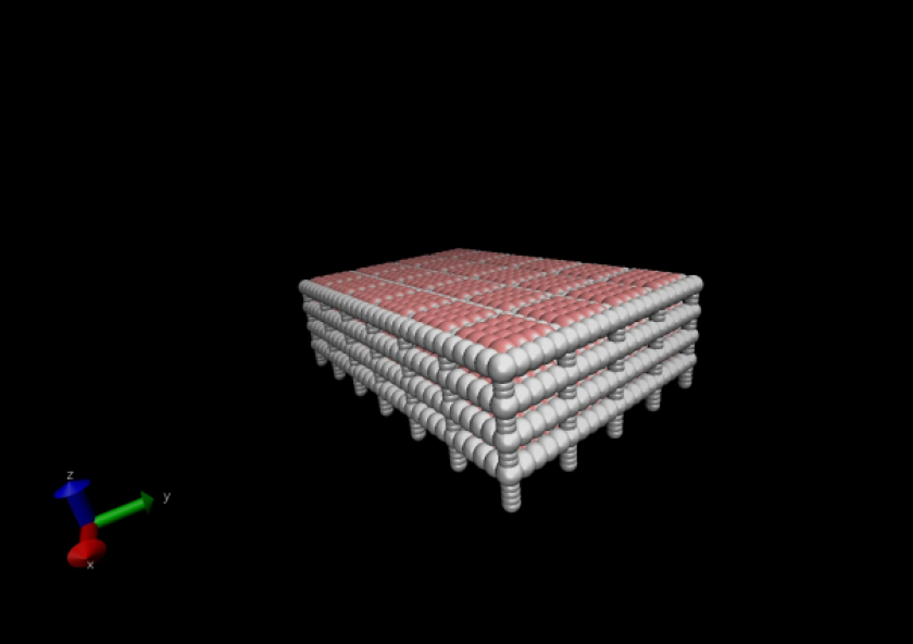 A building modeled with the molecular dynamics-based structural modeling approachImage courtesy of Kostas Keremidis