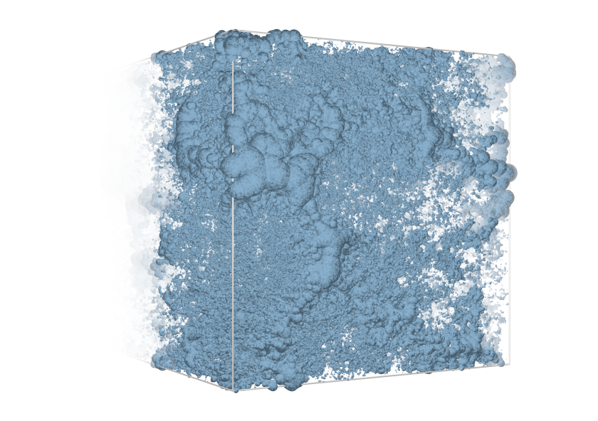 A close-up view of the pore network for a sample of cement.Photo: Katerina Ioannidou, et al. A close-up view of the pore network for a sample of cement.Photo: Katerina Ioannidou, et al.