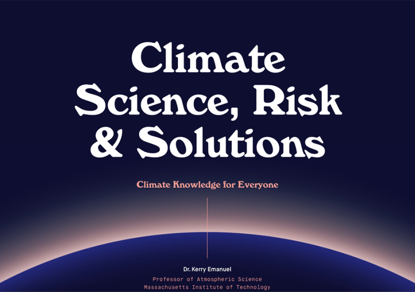 "Climate Science, Risk and Solutions" tells the story of climate change though quizzes, interactive graphics, narration, and videos.