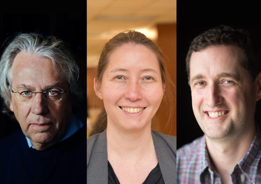 
              The three leads on the Climate Grand Challenges flagship proposal "Preparing for a new world of weather and climate extremes" are (left to right) Kerry Emanuel, Miho Mazereeuw, and Paul O'Gorman.
              Photos courtesy of th...
