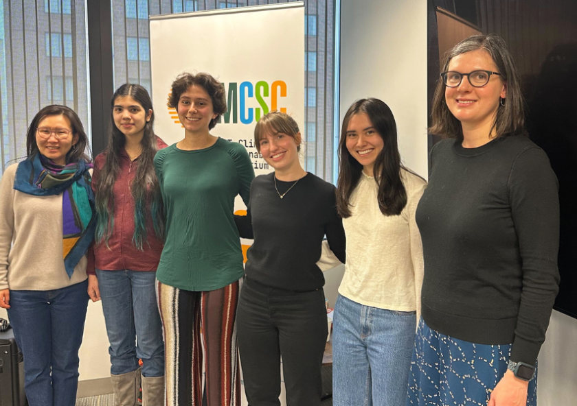 Manduhai Buyandelger (far left) and Lauren Bonilla (far right), with MIT students who went to Mongolia with Bonilla in January 2024. Manduhai Buyandelger (far left) and Lauren Bonilla (far right), with MIT students who went to Mongolia with Bonilla in January 2024.
