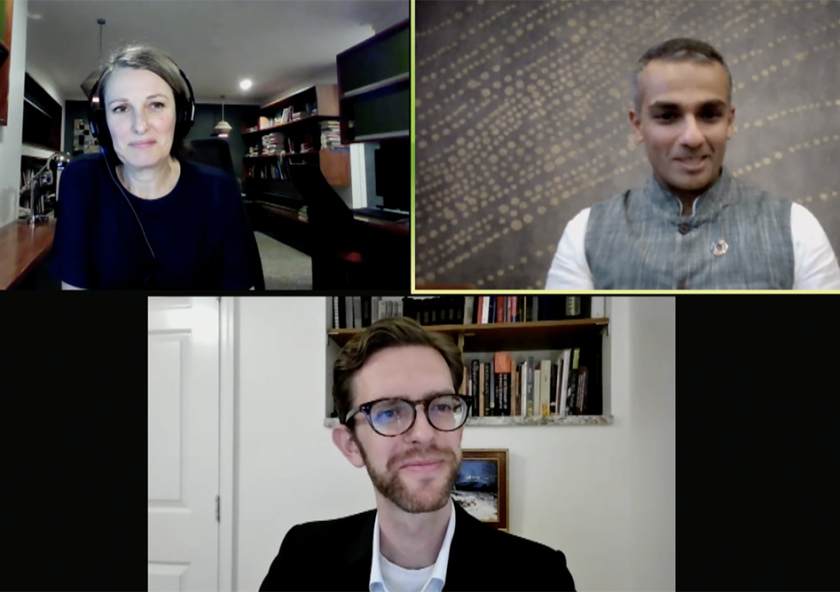 
              A keynote conversation from the MIT Conference on Mining, Environment, and Society. Clockwise from top left: Professor Deanna Kemp of the University of Queensland Center for Social Responsibility in Mining; Rohitesh Dhawan, presiden...