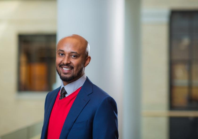
              Assistant Professor Iwnetim Abate is leading an effort to determine the ideal conditions for producing hydrogen underground.
              Photo: Gretchen Ertl
      