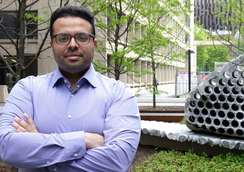 A team led by Soroush Mahjoubi, a postdoc in civil and environmental engineering, built a machine-learning framework that evaluates and sorts candidate materials for cleaner concrete based on their physical and chemical properties. “Some of the most interesting materials that could replace a portion of cement are ceramics,” notes Mahjoubi. “Old tiles, bricks, pottery — all these materials may have high reactivity.” A team led by Soroush Mahjoubi, a postdoc in civil and environmental engineering, built a machine-learning framework that evaluates and sorts candidate materials for cleaner concrete based on their physical and chemical properties. “Some of the most interesting materials that could replace a portion of cement are ceramics,” notes Mahjoubi. “Old tiles, bricks, pottery — all these materials may have high reactivity.”