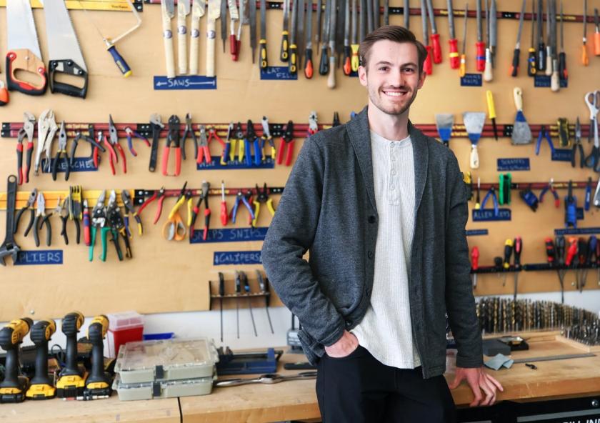 Before coming to MIT, 2024 MAD Design Fellow Zane Schemmer, who grew up in the mountains of Utah, earned a BS and MS in civil and environmental engineering from the University of California at Berkeley, where his graduate work focused on seismic design. Before coming to MIT, 2024 MAD Design Fellow Zane Schemmer, who grew up in the mountains of Utah, earned a BS and MS in civil and environmental engineering from the University of California at Berkeley, where his graduate work focused on seismic design.