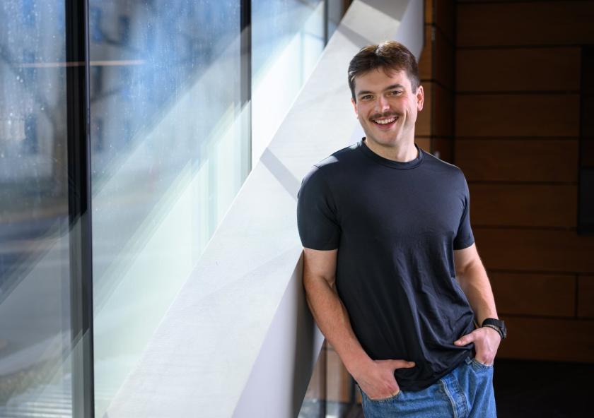 As a scientist and a musician, Perrin Davidson notes, “I’m constantly learning how to do things.” He and his PhD advisor, Daniel Rothman, play music together most weeks.