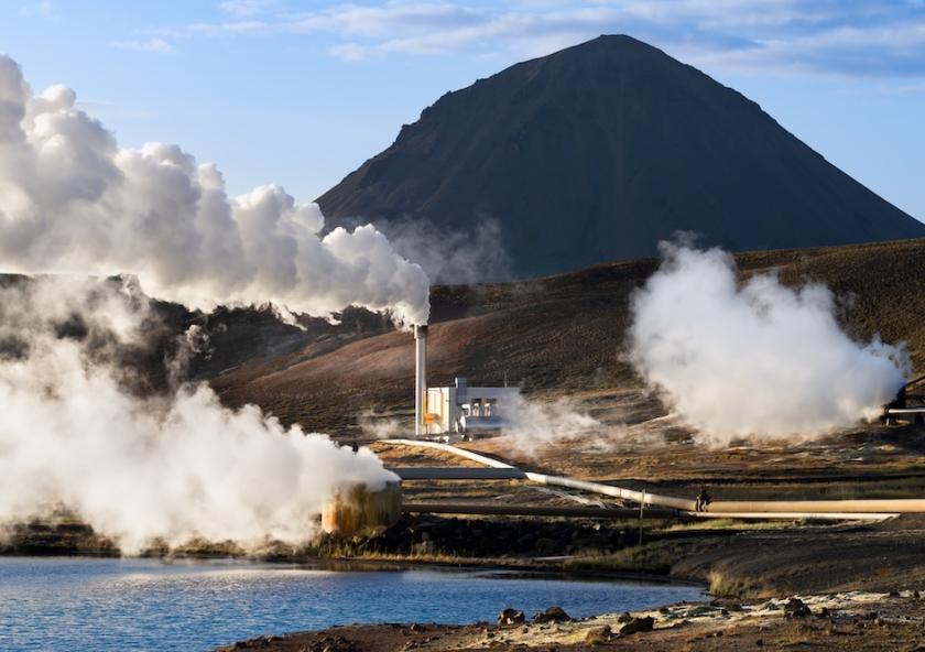 Bjarnarflag Geothermal Power Plant in Mývatn, Iceland