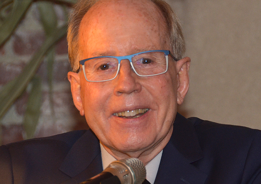 Ronald Prinn speaks at the 45th anniversary of the Advanced Global Atmospheric Gases Experiment (AGAGE) in 2023. Ronald Prinn speaks at the 45th anniversary of the Advanced Global Atmospheric Gases Experiment (AGAGE) in 2023.