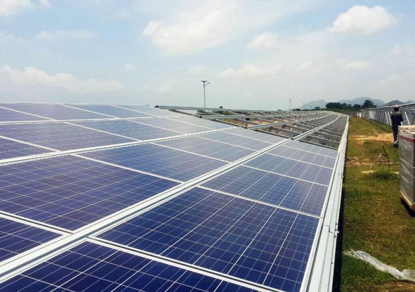 Haloe Energie solar photovoltaic plant in Andhra Pradesh, India Photo: Penn State