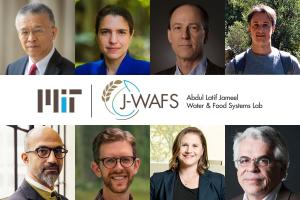 
              The 2022 J-WAFS seed grant recipients are (clockwise from top left) Gang Chen, Heather Kulik, Gregory Rutledge, César Terrer, John Fernández, Scott Odell, Ariel Furst, and Michael Triantafyllou.
              Photos: Tony Pulson...