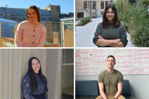 
              A new undergraduate major in climate system science and engineering prepares students like (clockwise from top left) Katherine Kempff, Lauren Aguilar, Justin Cole, and Ananda Figueiredo with the foundational expertise acros...