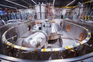 
              In MIT’s Plasma Science and Fusion Center, the new magnets achieved a world-record magnetic field strength of 20 tesla for a large-scale magnet.
              Image: Gretchen Ertl
      