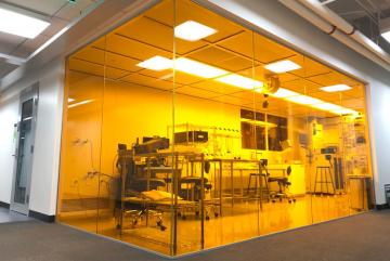 Canan Dagdeviren, an assistant professor at the MIT Media Lab, has implemented lean management principles in her cleanroom lab space, also called “YellowBox.”Credit: David Sadat