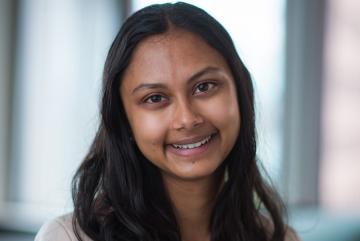 
              MIT junior Anushree Chaudhuri is MIT's first Udall Scholar since 2008. 
              Photo: Gretchen Ertl
      