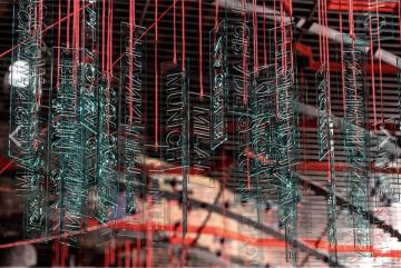 
              The 2023 biennale features work by many MIT faculty, students, and alumni, including "The BLACK City Astrolabe: A Constellation of African Diasporic Women" (detail), by Andrea Avezzù.
              Photo courtesy of la Biennale d...