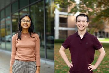 
              MIT's 2024 Marshall Scholars, Anushree Chaudhuri (left) and Rupert Li
              Photos: Ian MacLellan
      