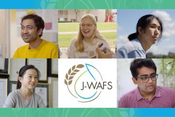 
              2022 J-WAFS Fellows (top row, left to right) Devashish Gokhale, Katharina Fransen, and James Zhang; (bottom row, left to right) Linzixuan (Rhoda) Zhang and Aditya Ghodgaonkar.
              Photos: Lillie Paquette
      