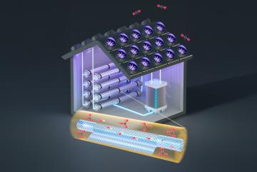 Using nanoscale filtering membranes, researchers at MIT have added a simple intermediate step that makes the process of removing carbon dioxide from the air more efficient.