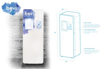 Bevi is a smart beverage-dispensing machine — made with high-quality components inspired by medical devices — that filters and adds carbonation and customizable flavors to tap water in offices, gyms, and hotels.
Courtesy of Bevi
