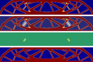 
              This sequence shows an example of the iterative design process in action. On top, you can see the AI-designed initial version of a support beam. In the second and third images, a human operator highlights two support segments a...