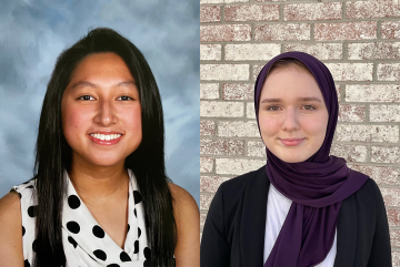 
              As Rise Global Winners, first-years Jacqueline Prawira (left) and Safiya Sankari will have access to opportunities for funding, mentoring, and other resources throughout their careers.
          
