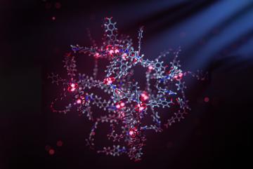 
              Materials known as metal-organic frameworks (MOFs) have a rigid, cage-like structure that lends itself to a variety of applications, from gas storage to drug delivery.
              Image: David Kastner
      