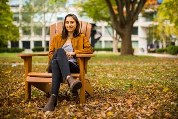 
              Applying my education to help combat climate change, one of the greatest global challenges in history, is the way in which I hope to make a difference,” says Kiara Wahnschafft.
              Image: Adam Glanzman
      