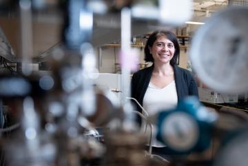 
              MIT Professor Desirée Plata's efforts extend far beyond research and include mentoring students, entrepreneurship, coalition-building, and coordination across industry, academia, and government.
              Photo: Bryce Vickmark
      