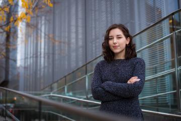 
              Alana Sanchez is an MIT senior majoring in physics with a focus on astronomy.
              Photo: Gretchen Ertl
      