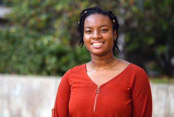 
              Stacy Godfreey-Igwe is an MIT senior who seeks to make marginalized communities more visible in the fight against climate change.
              Photo: Ian MacLellan
      