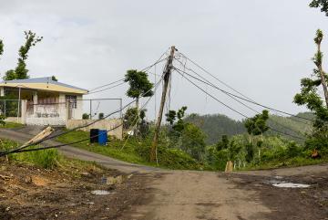 Hurricane Maria ravaged this neighborhood in Vega Alta, Puerto Rico.