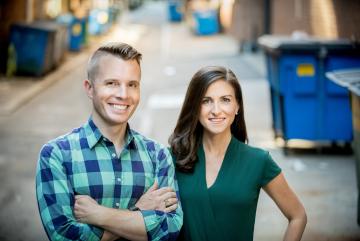 
              Spoiler Alert was founded by MIT alumni, Ricky Ashenfelter MBA '15 left, and Emily Malina MBA ’15.
              Image: Liz Linder
      