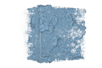 A close-up view of the pore network for a sample of cement.Photo: Katerina Ioannidou, et al.