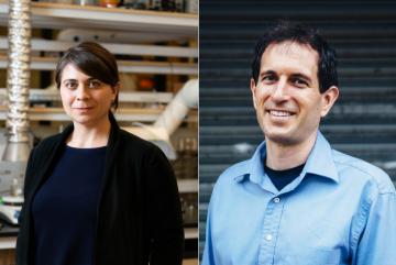 
              Desiree Plata (left) focuses her research on making industrial processes more environmentally sustainable for the health and betterment of society. Justin Steil (right) examines the intersection of urban policy with property, lan...