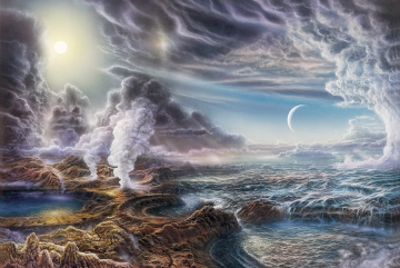 Artist’s view of the young Earth as it is believed to have looked 3.5 billion years agoImage: NASA GSFC