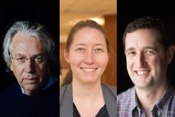 
              The three leads on the Climate Grand Challenges flagship proposal "Preparing for a new world of weather and climate extremes" are (left to right) Kerry Emanuel, Miho Mazereeuw, and Paul O'Gorman.
              Photos courtesy of th...