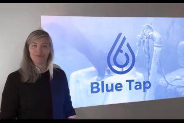 Francesca O’Hanlon of Blue Tap delivered a pitch at the Water Innovation Prize on April 22. Her team won first place with a novel water chlorinating system that makes clean water affordable and accessible for users without existing access t...