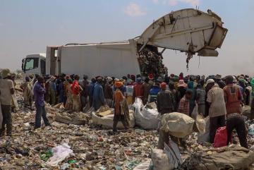 
              In their Energy, Environment, and Society class, MIT students learned that discarded cell phones and computers as well as retired parts of solar panels often end up in dumps like this one — the Richmond landfill in Bulawayo...