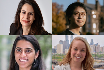 
              Clockwise from top left: Juncal Arbelaiz, and Xiangkun (Elvis) Cao, Hannah Zlotnick and Sandya Subramanian are Schmidt Science Fellows, an honor created in 2017 to encourage young researchers to pursue postdoctoral studies in a fiel...