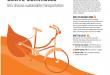 orange bicycle with text transcribed below